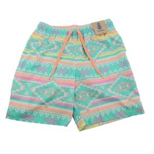 NEW Chubbies Swim Trunks Mens Small 7" Lined Geometric Tribal The En Fuegos